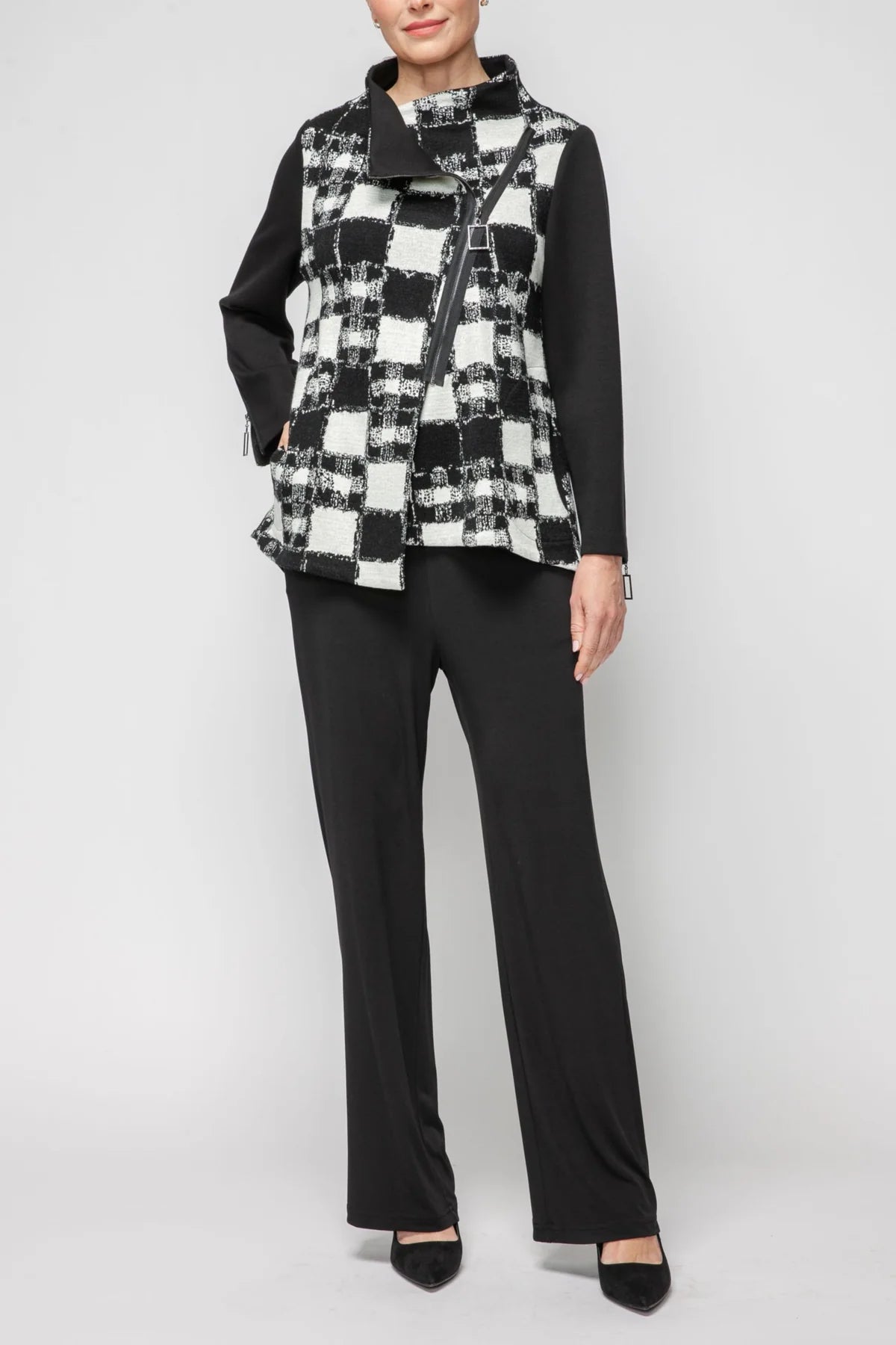 IC COLLECTION Jacket - 7556J - BLACK