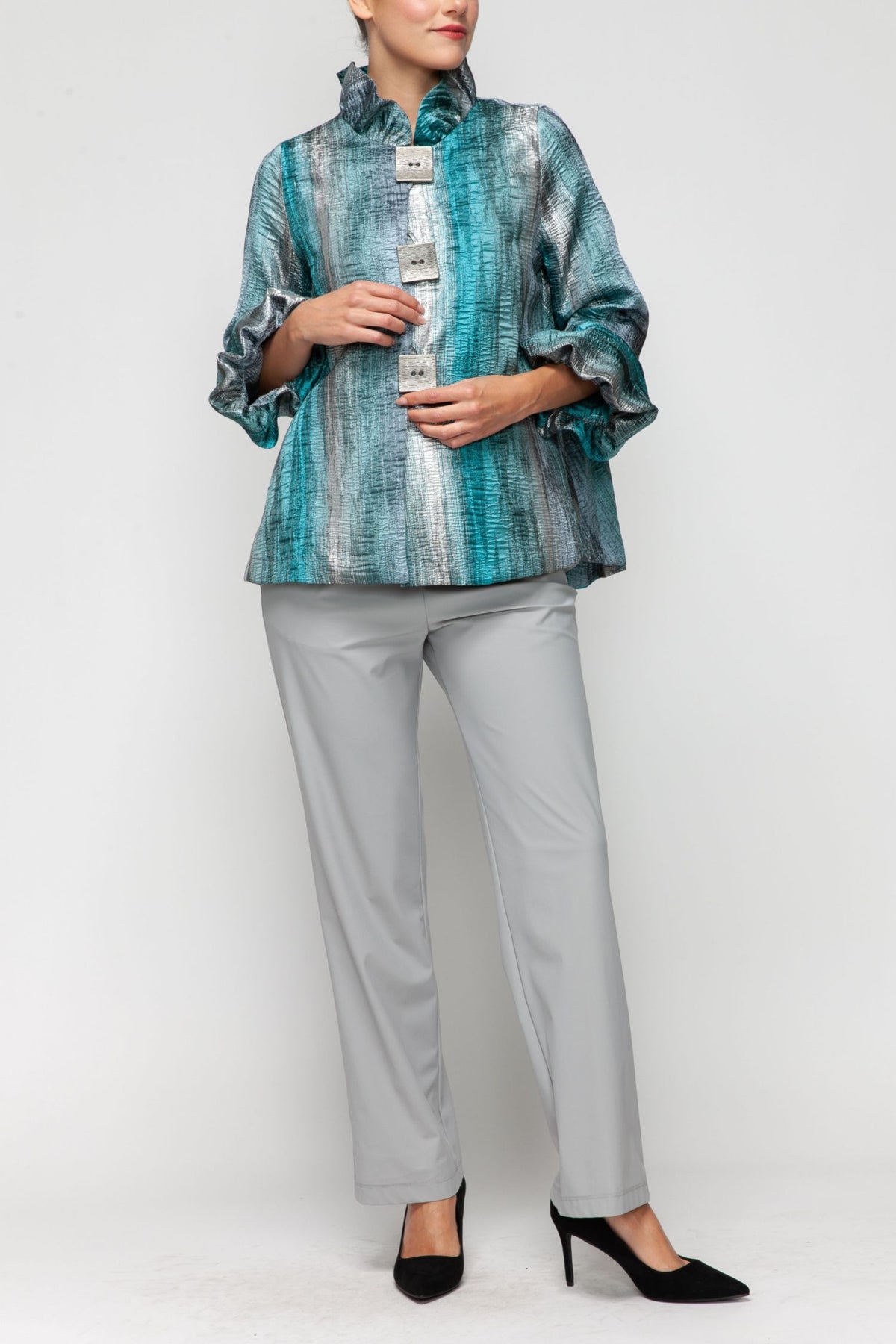 IC COLLECTION Jacket - 7572J - BLUE