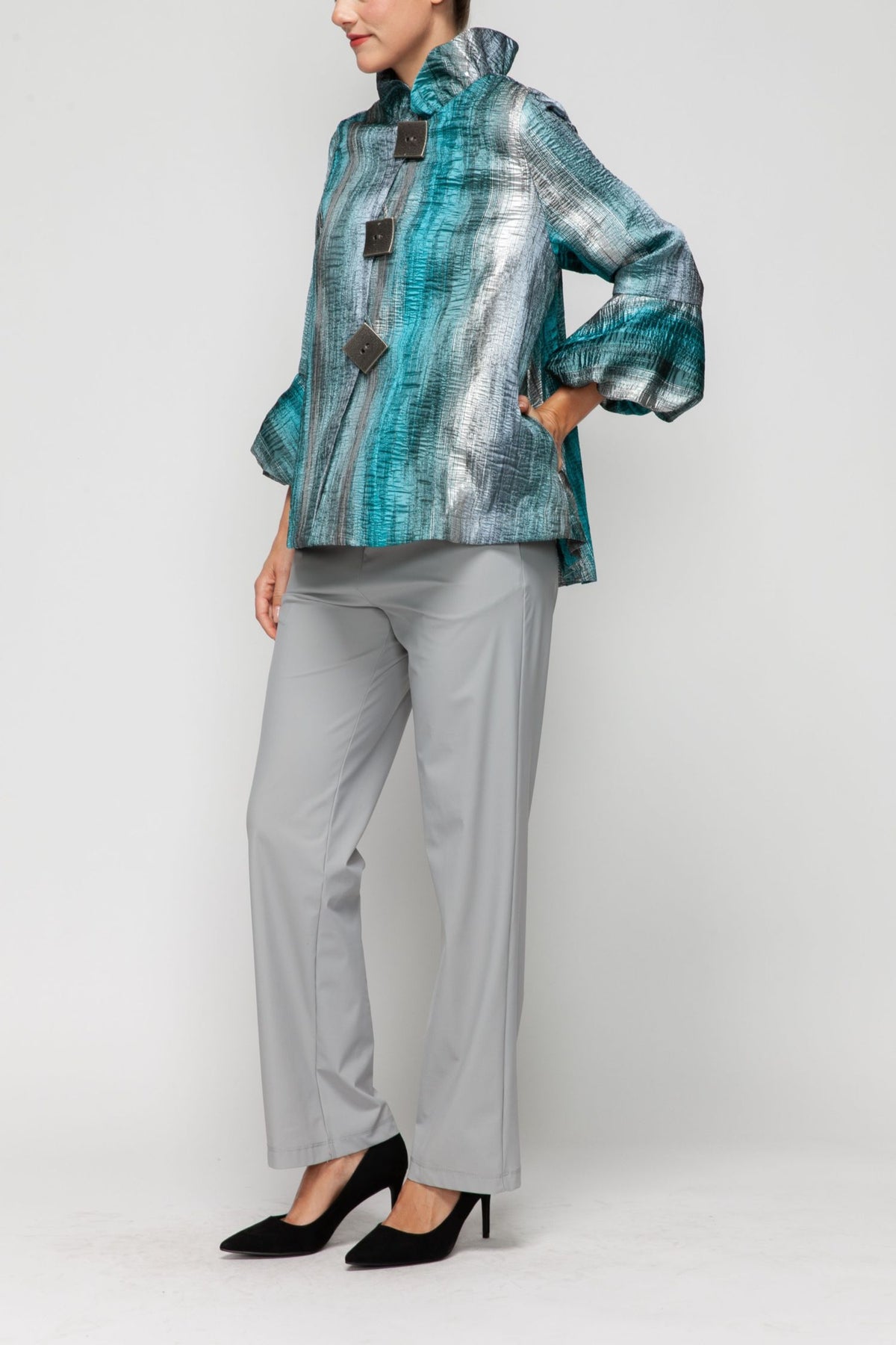 IC COLLECTION Jacket - 7572J - BLUE