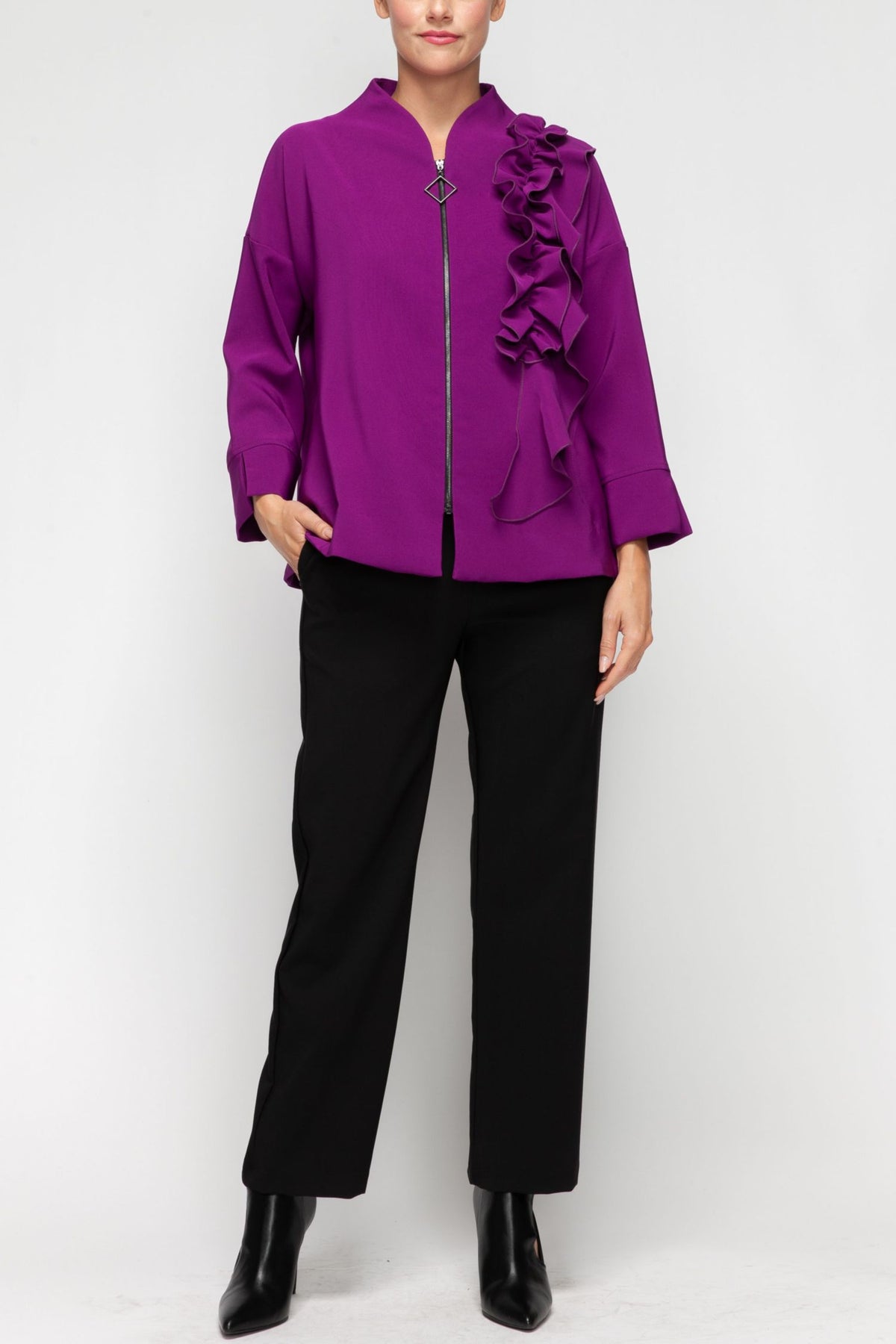 IC COLLECTION Jacket - 7599J - MAGENTA