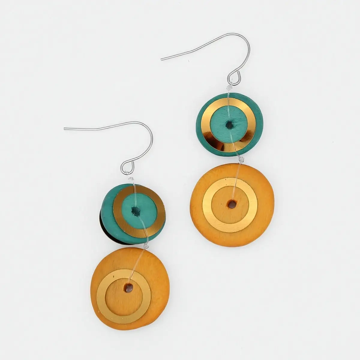 SYLCA Teal Adria Dangle Earrings