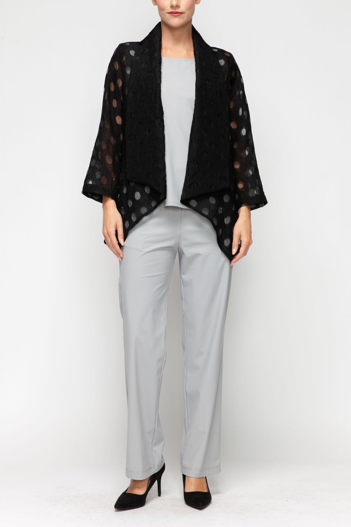 IC COLLECTION Jacket - 7621J - BLACK