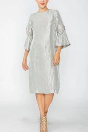 IC COLLECTION Dress - 7638D - Taupe