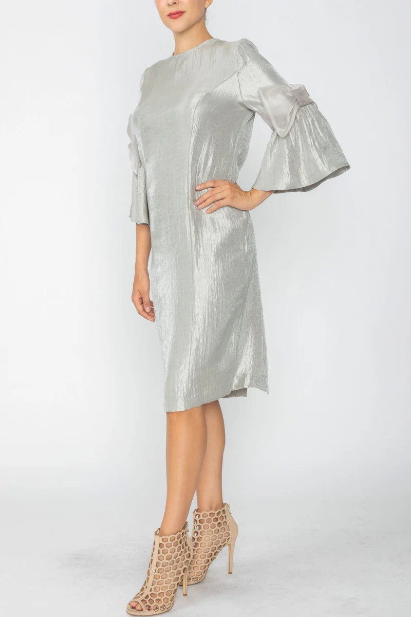 IC COLLECTION Dress - 7638D - Taupe