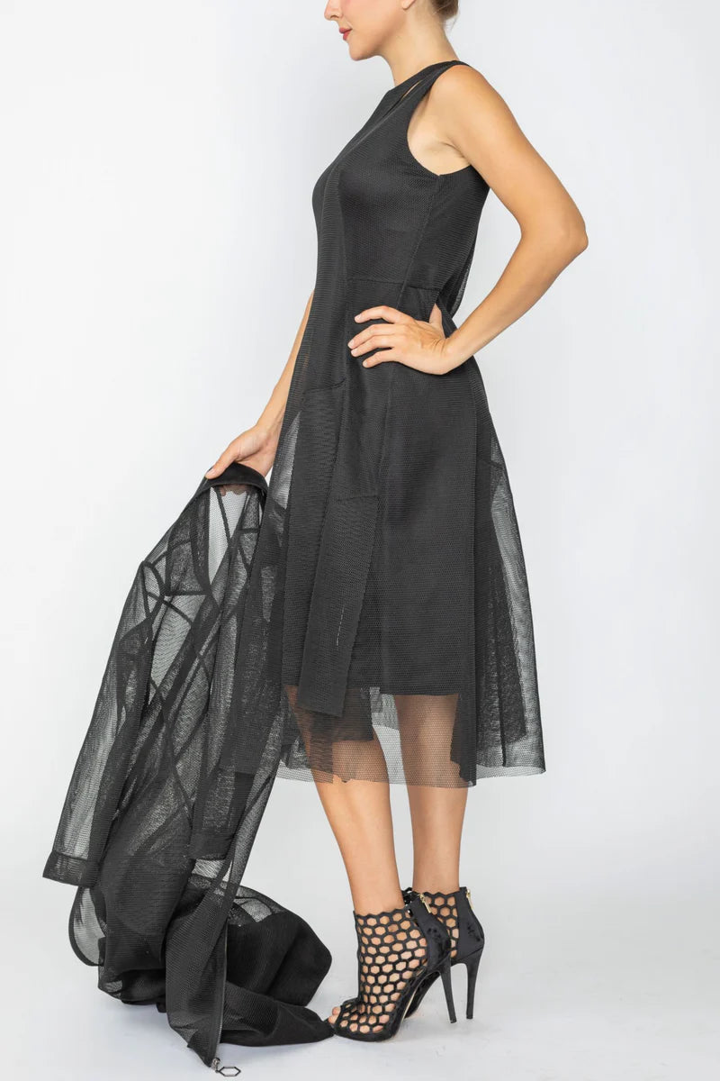 IC COLLECTION Dress - 7656D - Black