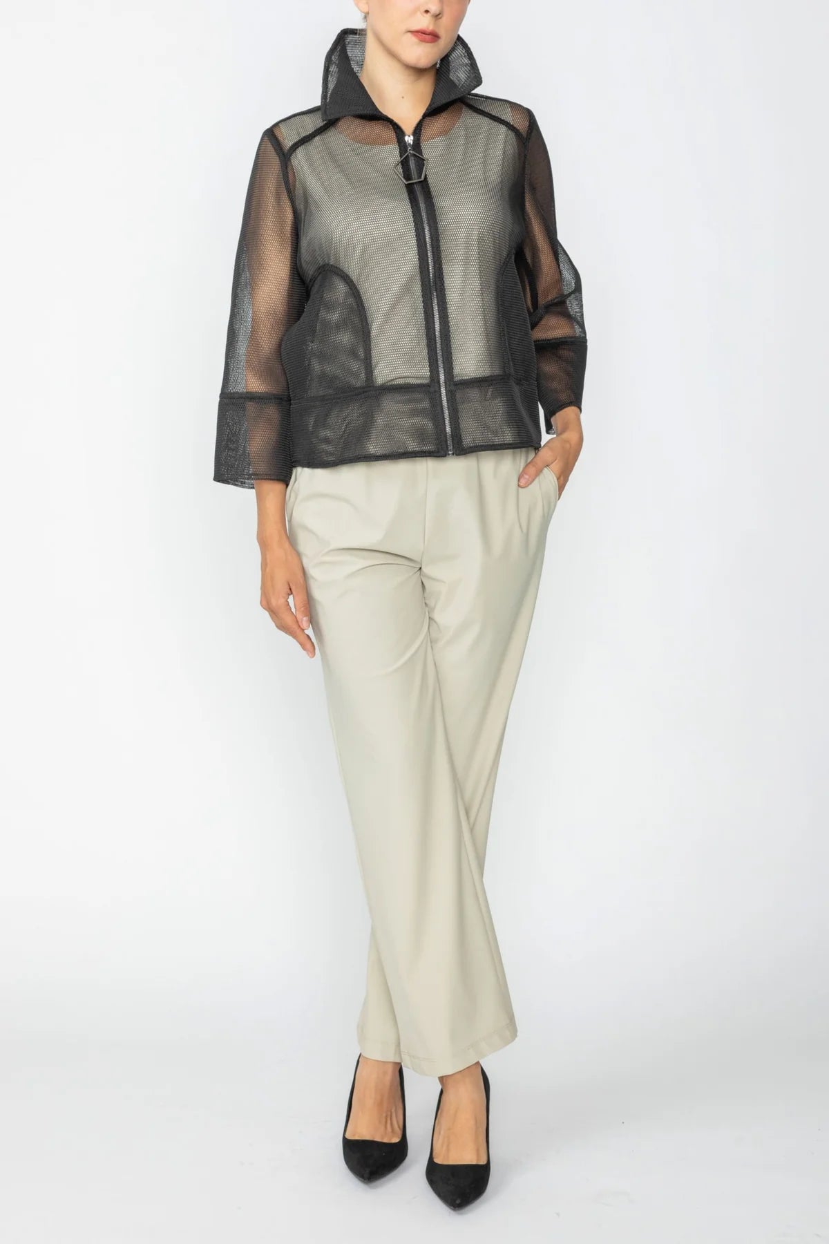 IC COLLECTION Jacket - 7661J - Black