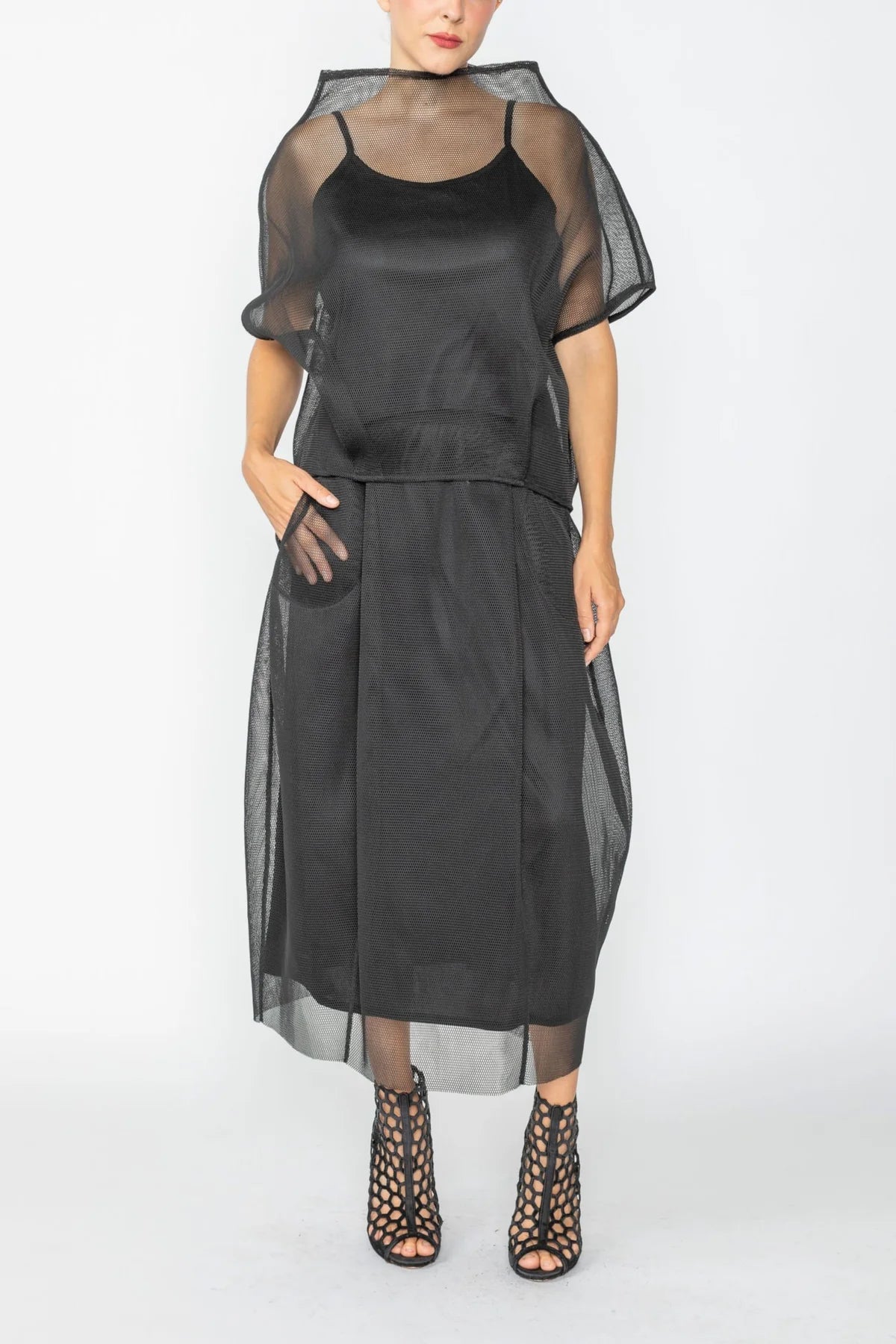IC COLLECTION Top - 7664T - Black