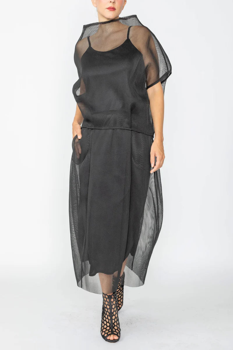 IC COLLECTION Skirt - 7660S - Black