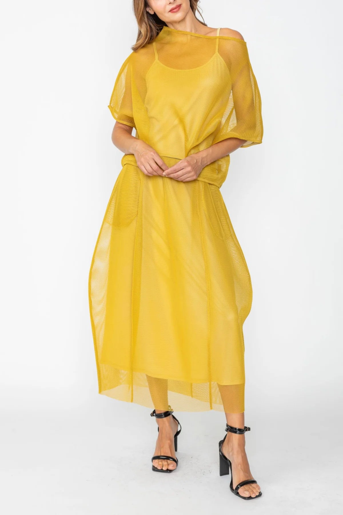 IC COLLECTION Top - 7664T - Mustard