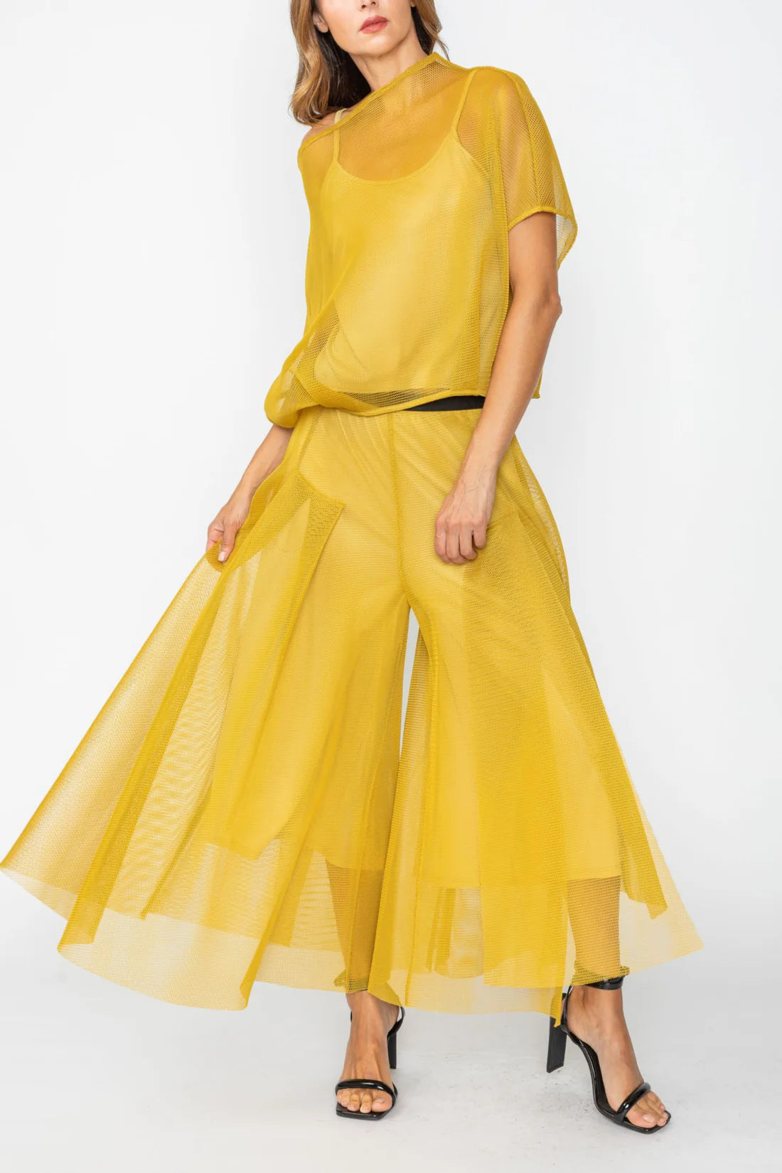 IC COLLECTION Pant - 7663P - Mustard