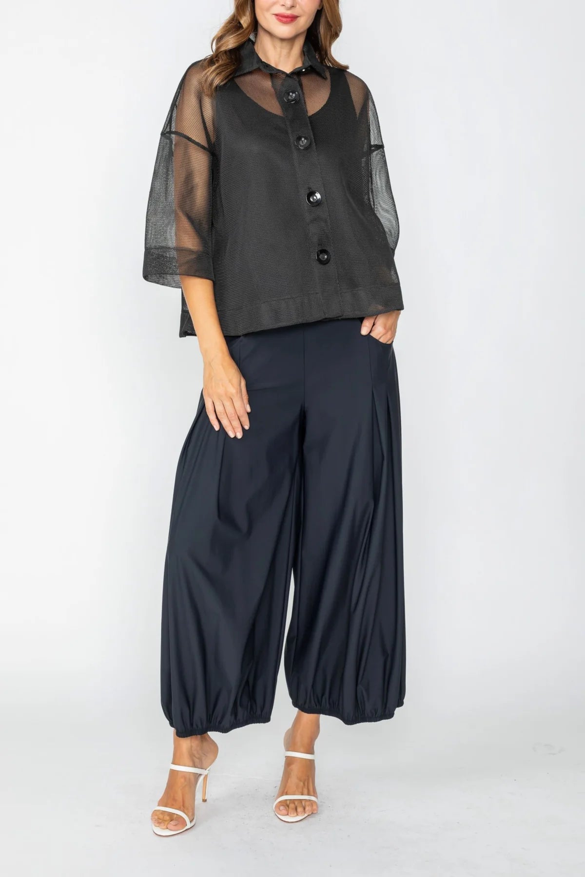 IC COLLECTION Blouse - 7665B - Black