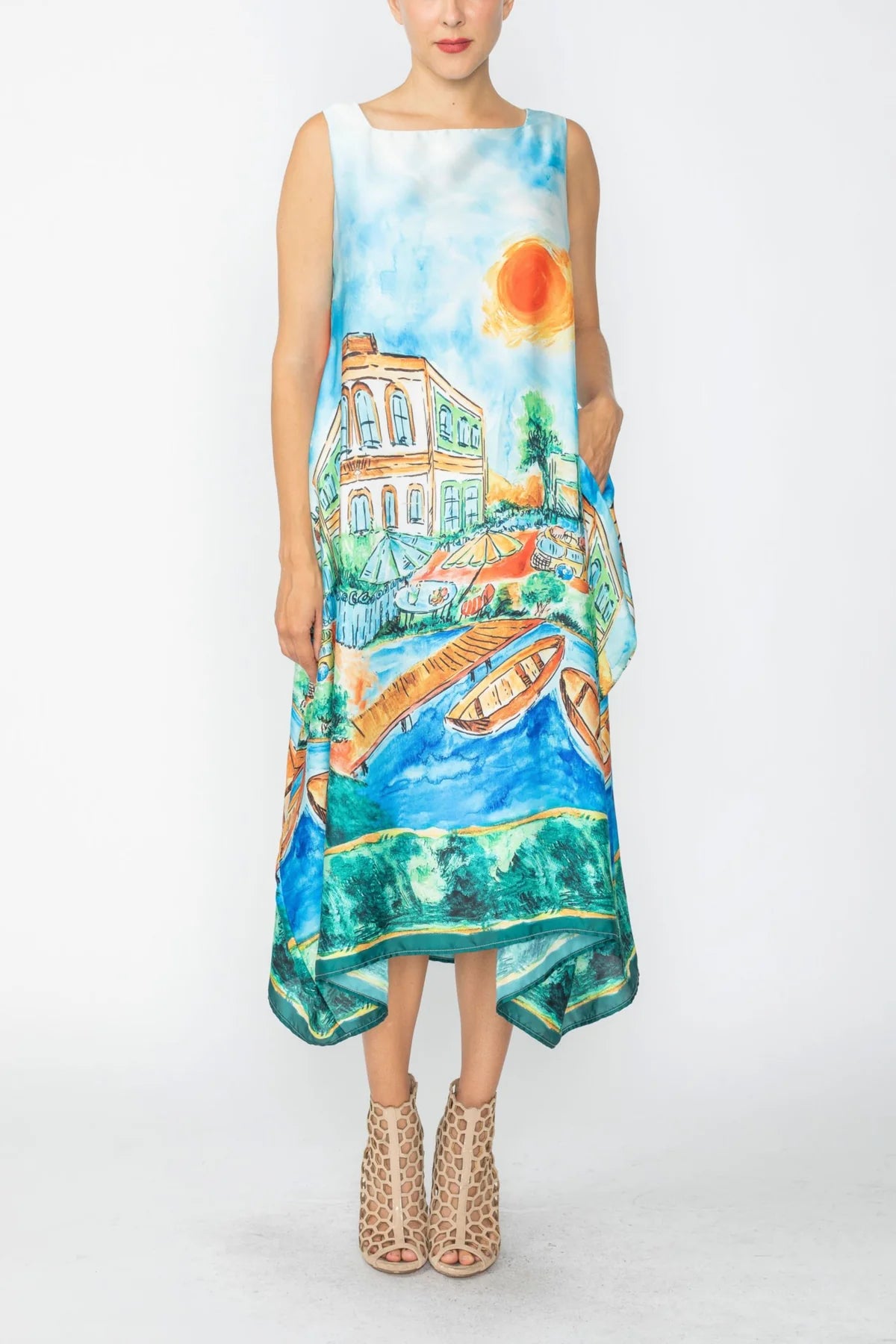 IC COLLECTION Dress - 7671D - Multi