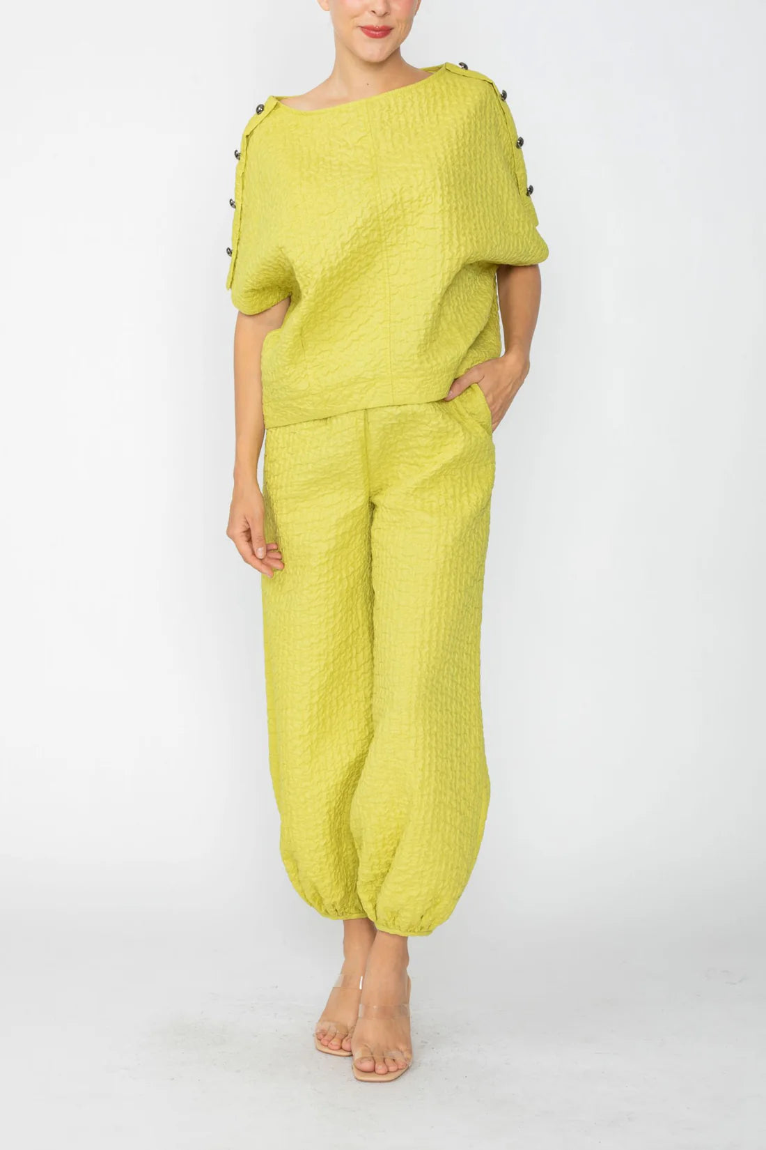 IC COLLECTION Pants - 7694P - Avocado