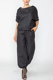 IC COLLECTION Pants - 7694P - Black