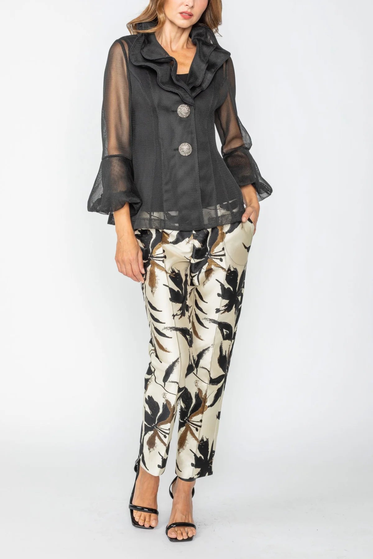 IC COLLECTION Jacket - 7697J - Black