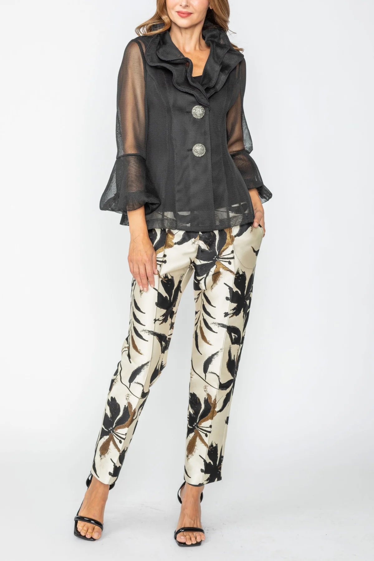 IC COLLECTION Jacket - 7697J - Black