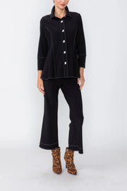 IC COLLECTION Pant - 7710P - BLACK