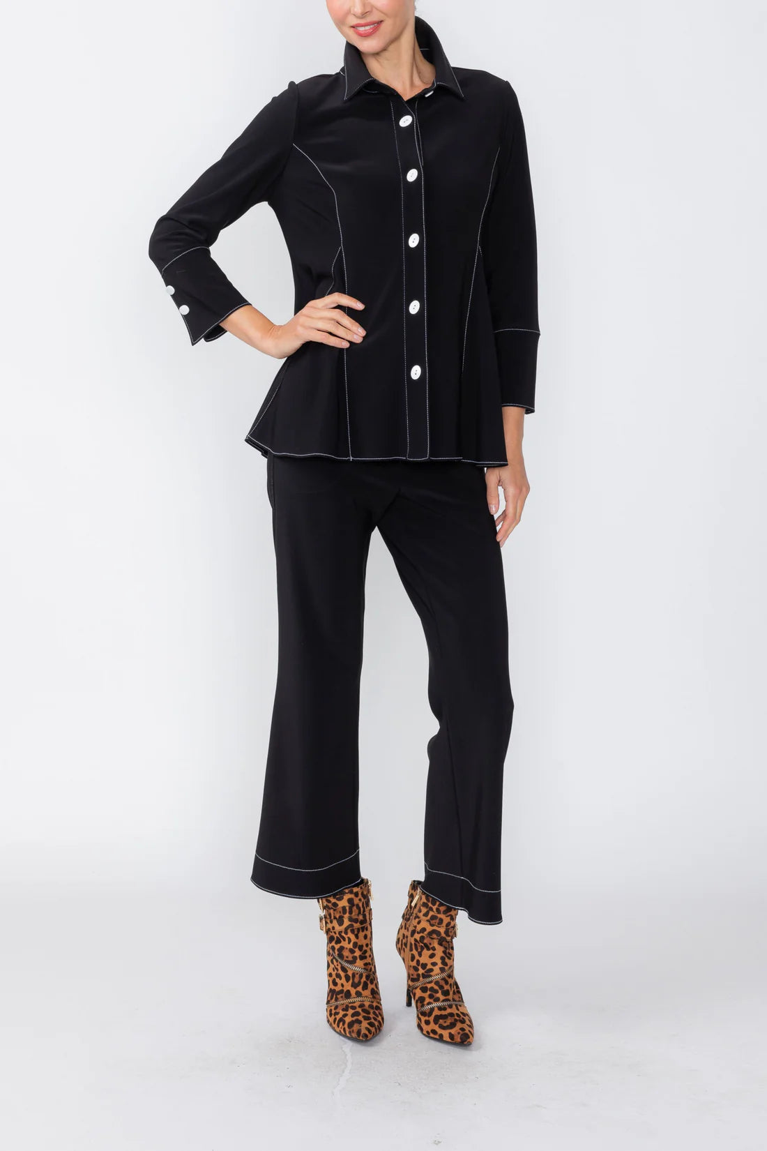 IC COLLECTION Jacket - 7709J - BLACK