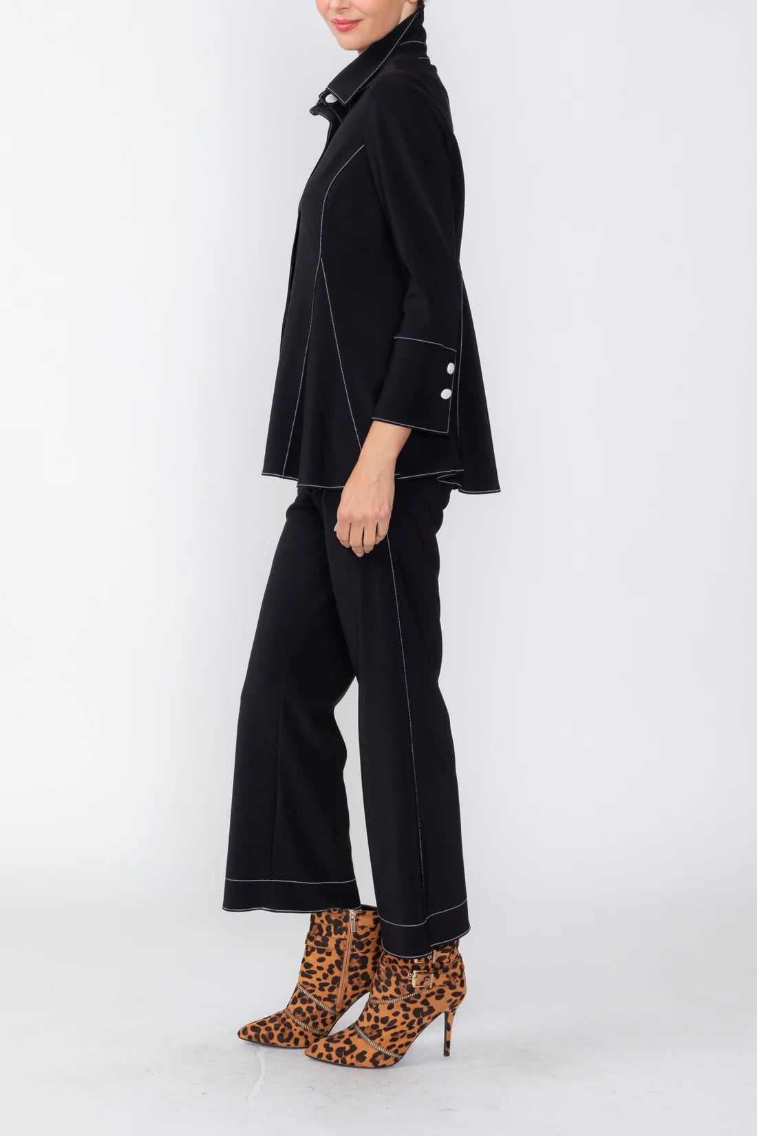 IC COLLECTION Pant - 7710P - BLACK