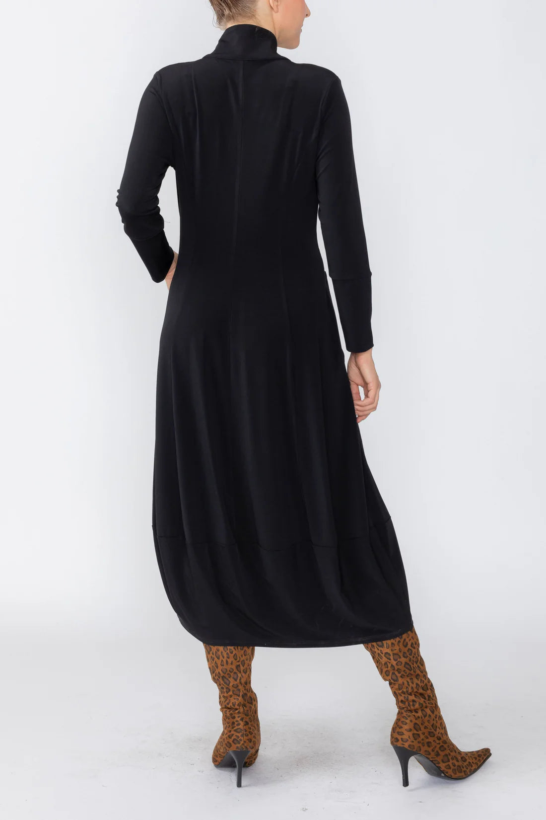 IC COLLECTION Dress - 7713D - BLACK