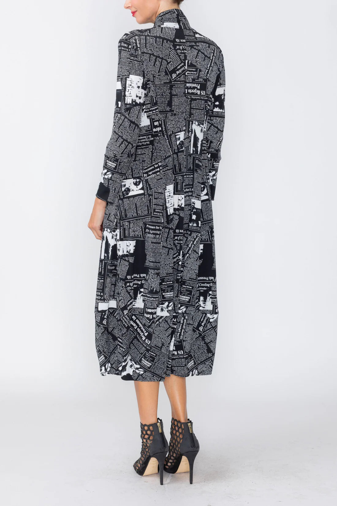 IC COLLECTION Dress - 7714D - BLACK