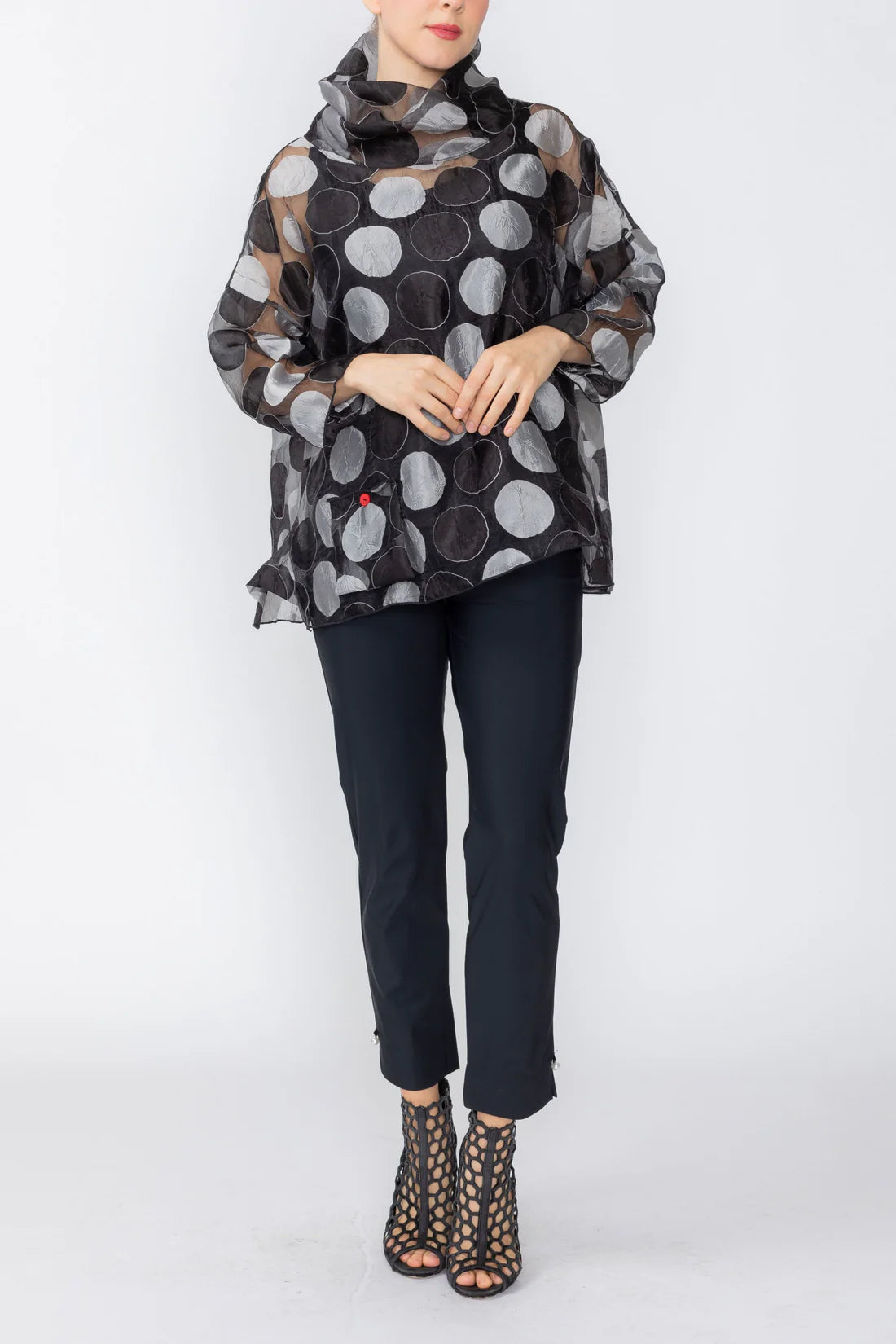 IC COLLECTION Top - 7715T - BLACK