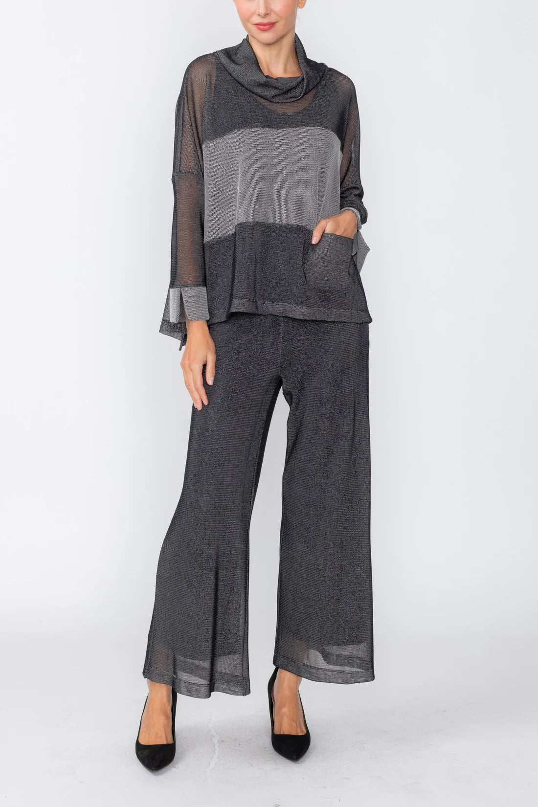 IC COLLECTION Top - 7720T - BLACK