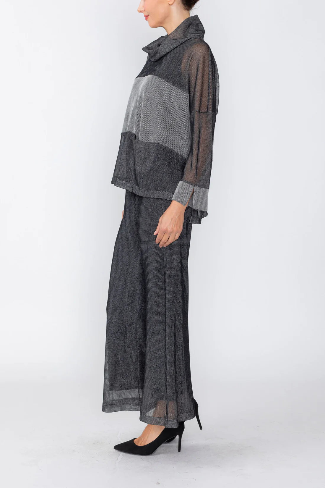 IC COLLECTION Pant - 7721P - BLACK