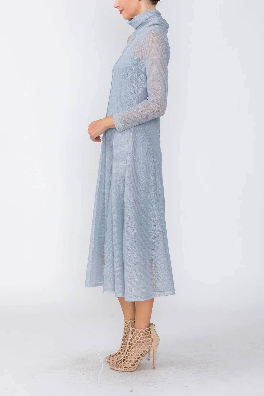 IC COLLECTION Dress - 7723D - GRAY