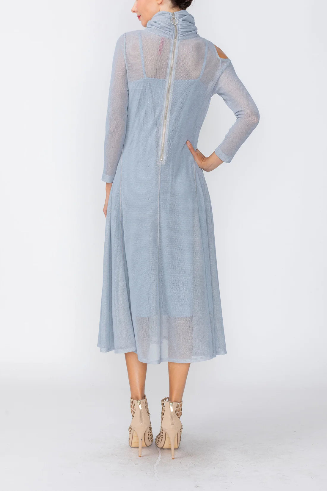 IC COLLECTION Dress - 7723D - GRAY