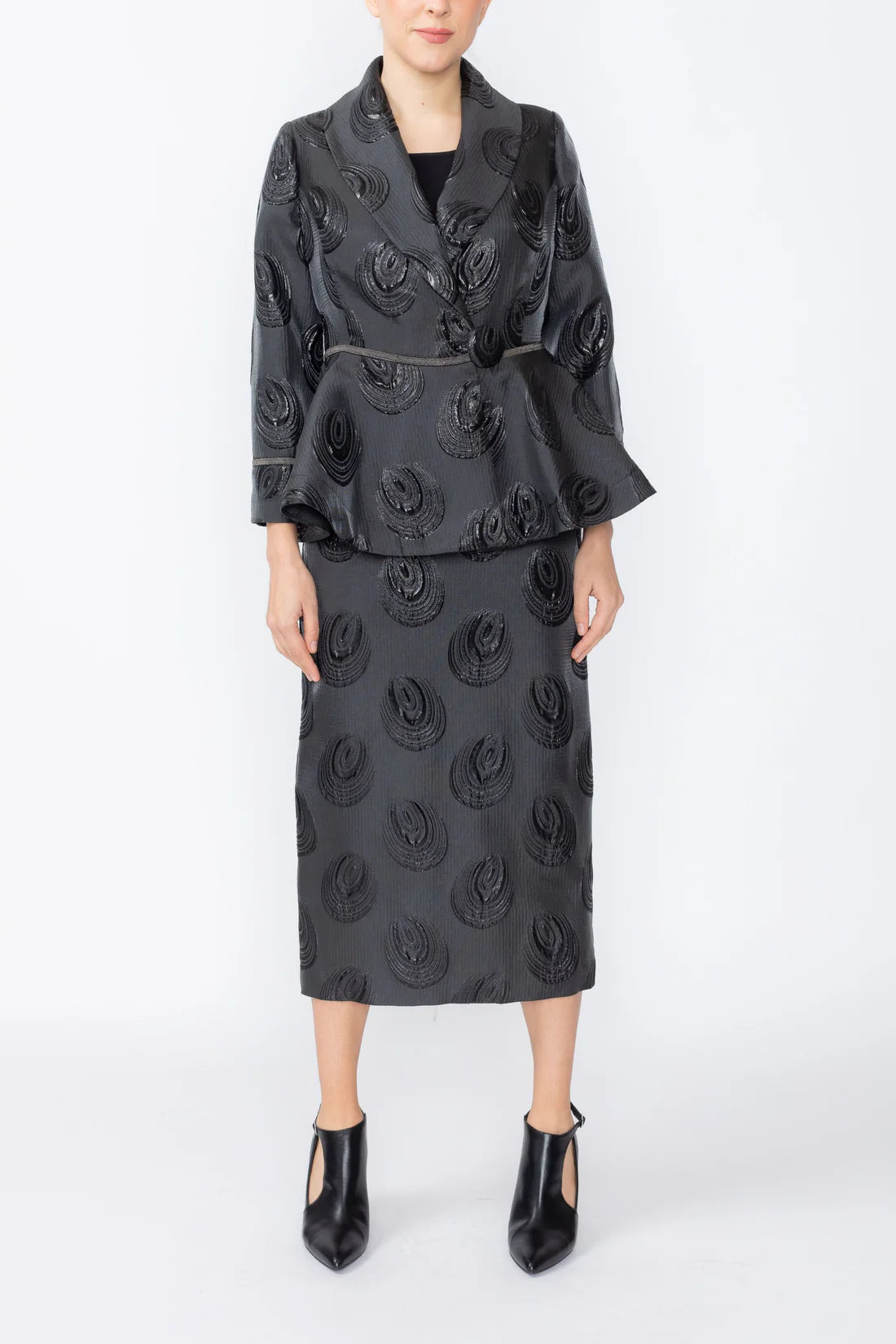 IC COLLECTION Skirt - 7736S - BLACK
