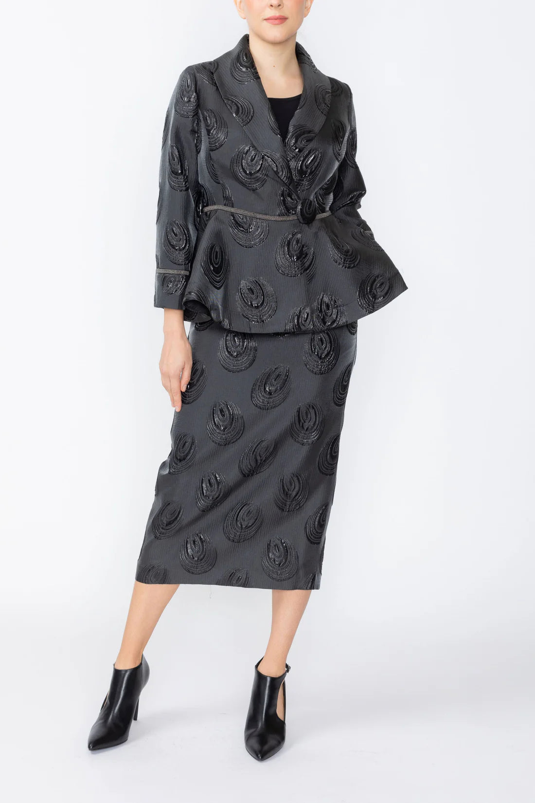 IC COLLECTION Skirt - 7736S - BLACK