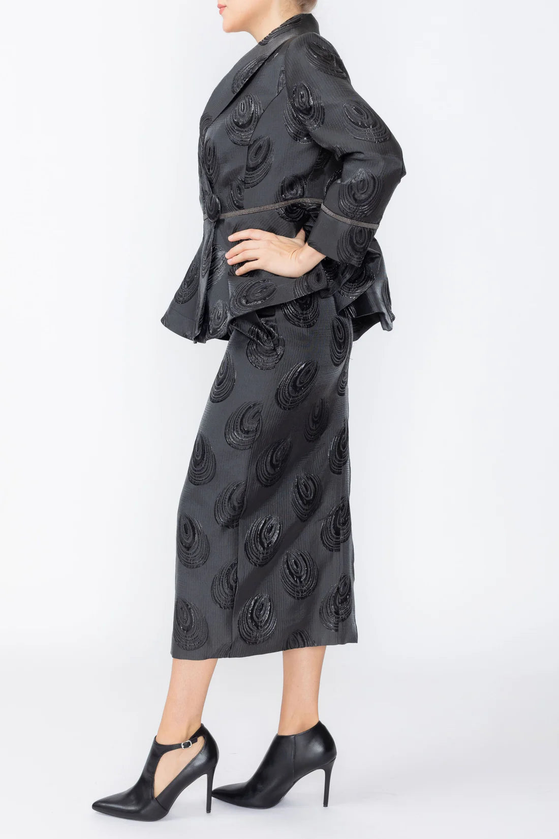 IC COLLECTION Skirt - 7736S - BLACK