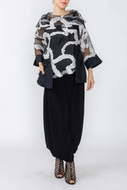IC COLLECTION Top - 7737T - BLACK