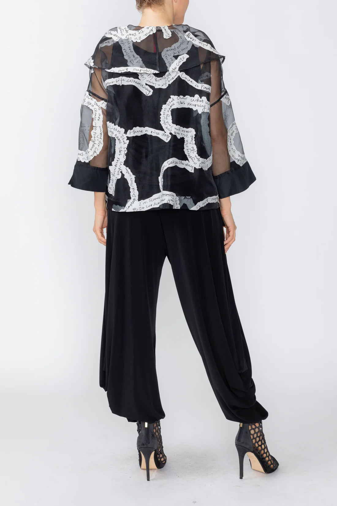 IC COLLECTION Top - 7737T - BLACK
