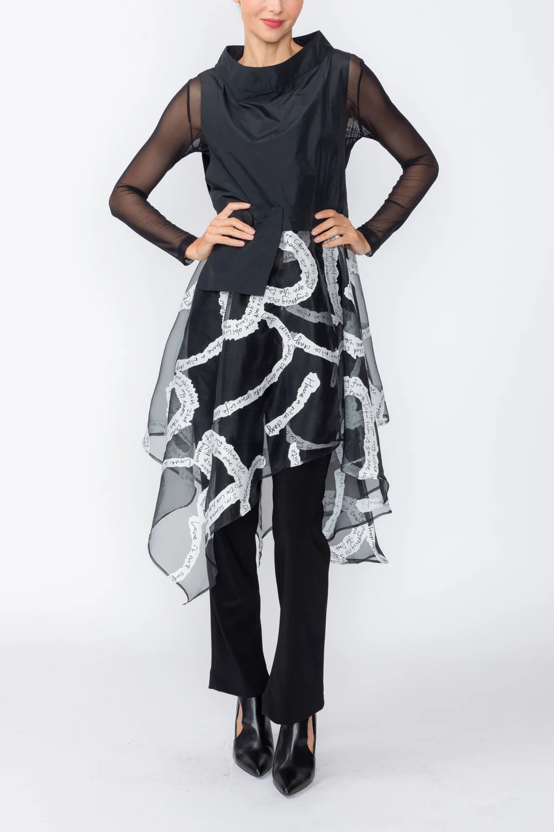 IC COLLECTION Vest - 7739V - BLACK