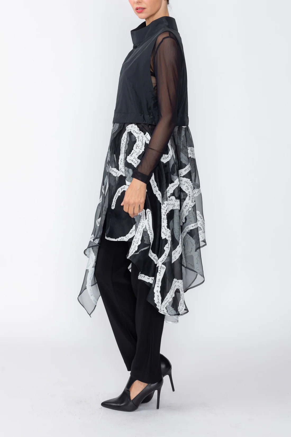 IC COLLECTION Vest - 7739V - BLACK