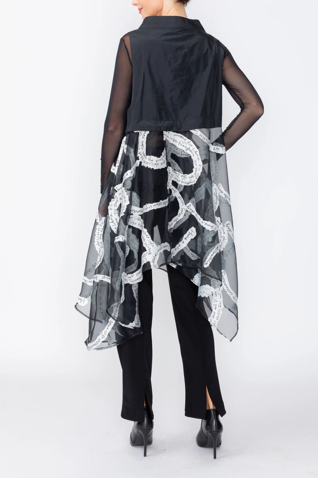 IC COLLECTION Vest - 7739V - BLACK