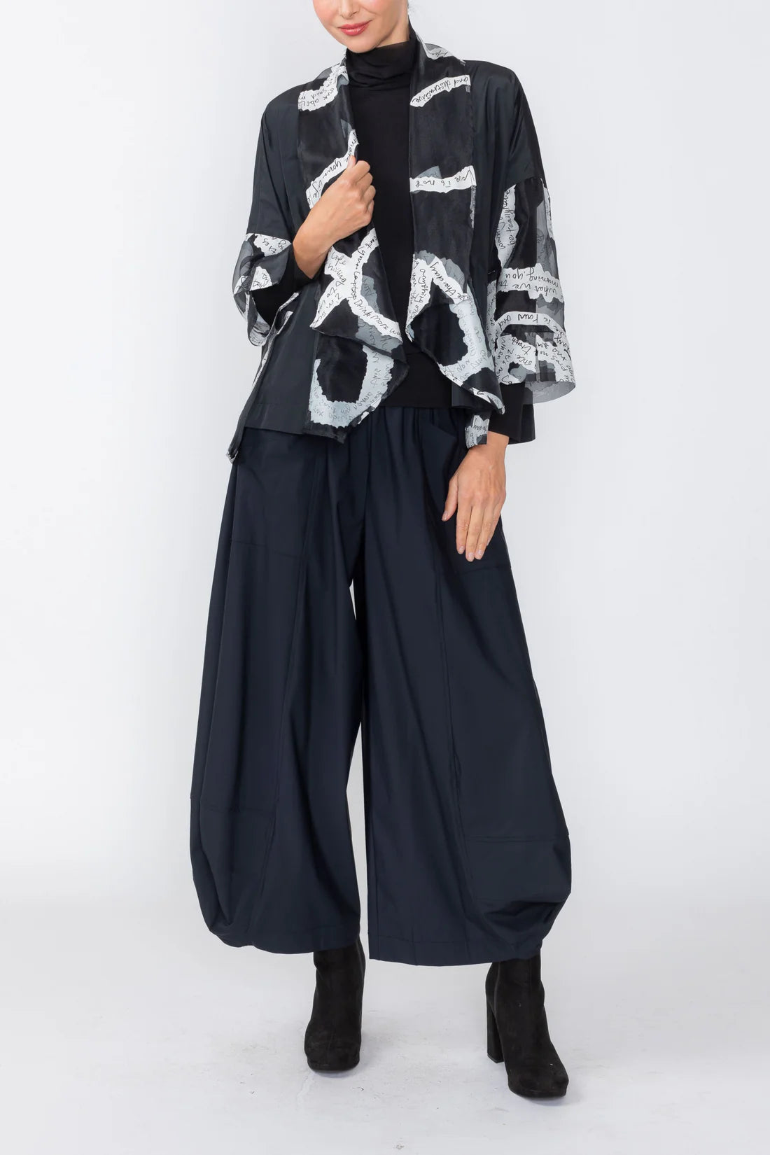 IC COLLECTION Jacket - 7740J - BLACK