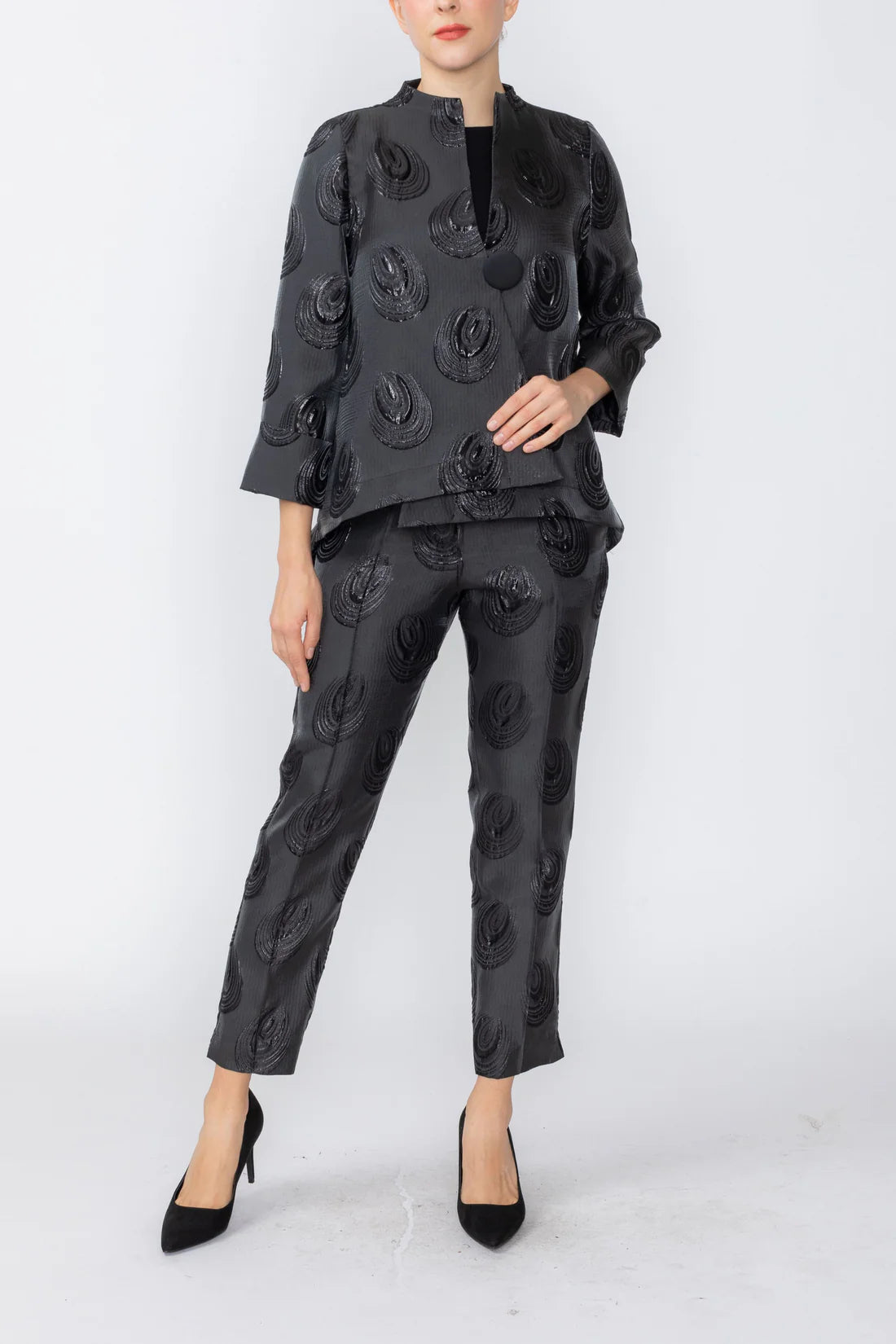 IC COLLECTION Jacket - 7749J - BLACK