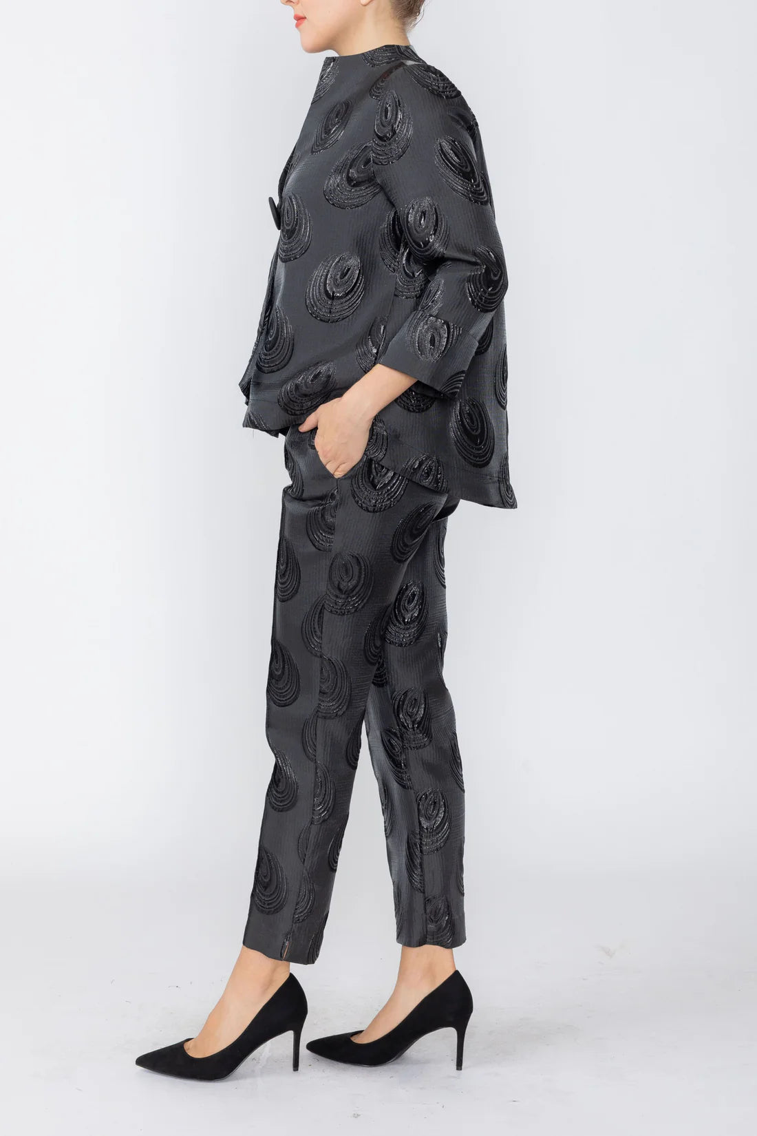 IC COLLECTION Pant - 7747P - BLACK