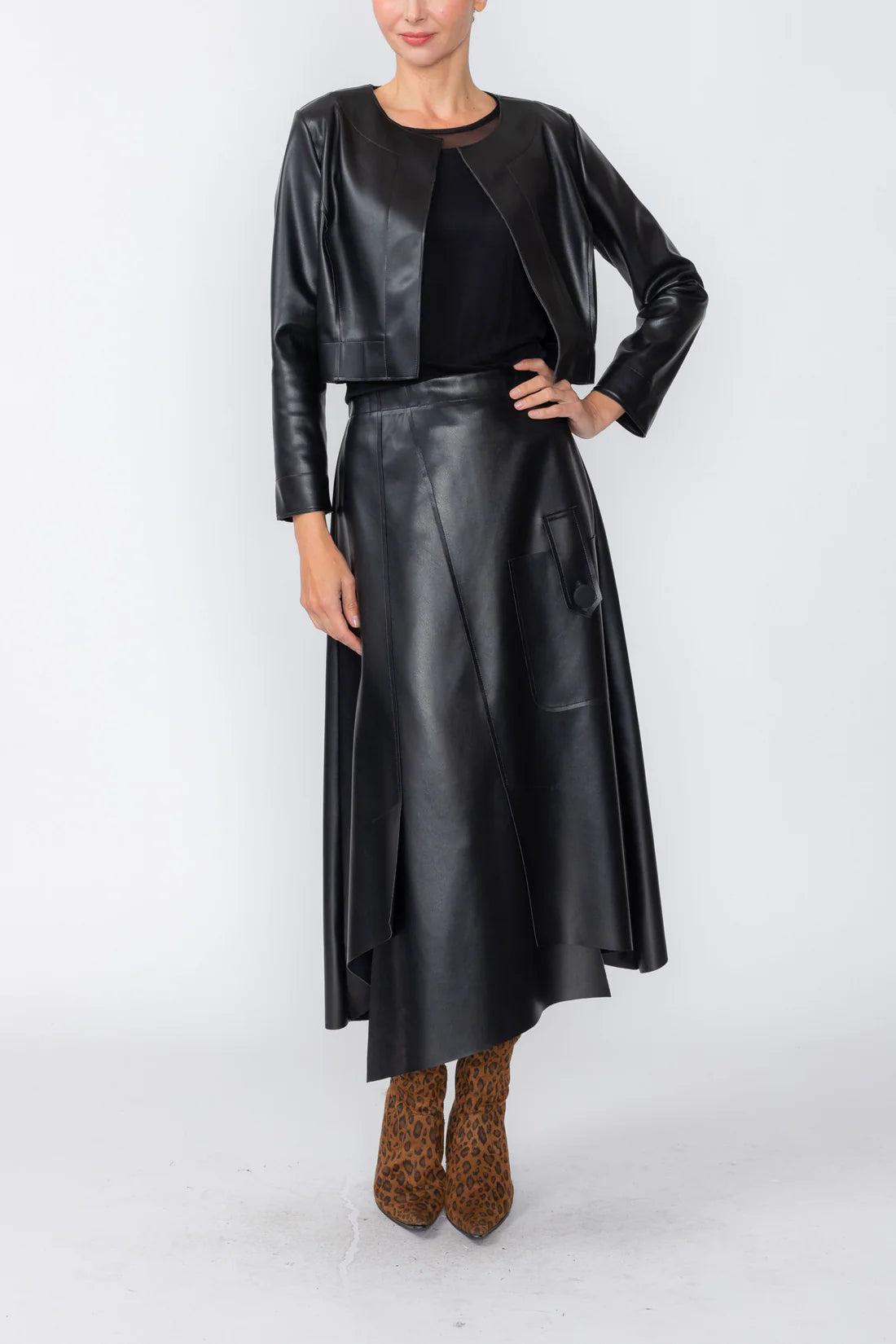 IC COLLECTION Jacket - 7753J - BLACK
