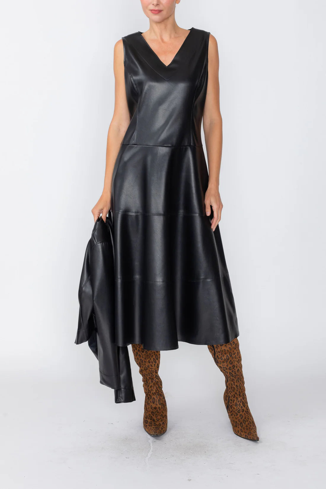 IC COLLECTION Dress - 7754D - BLACK