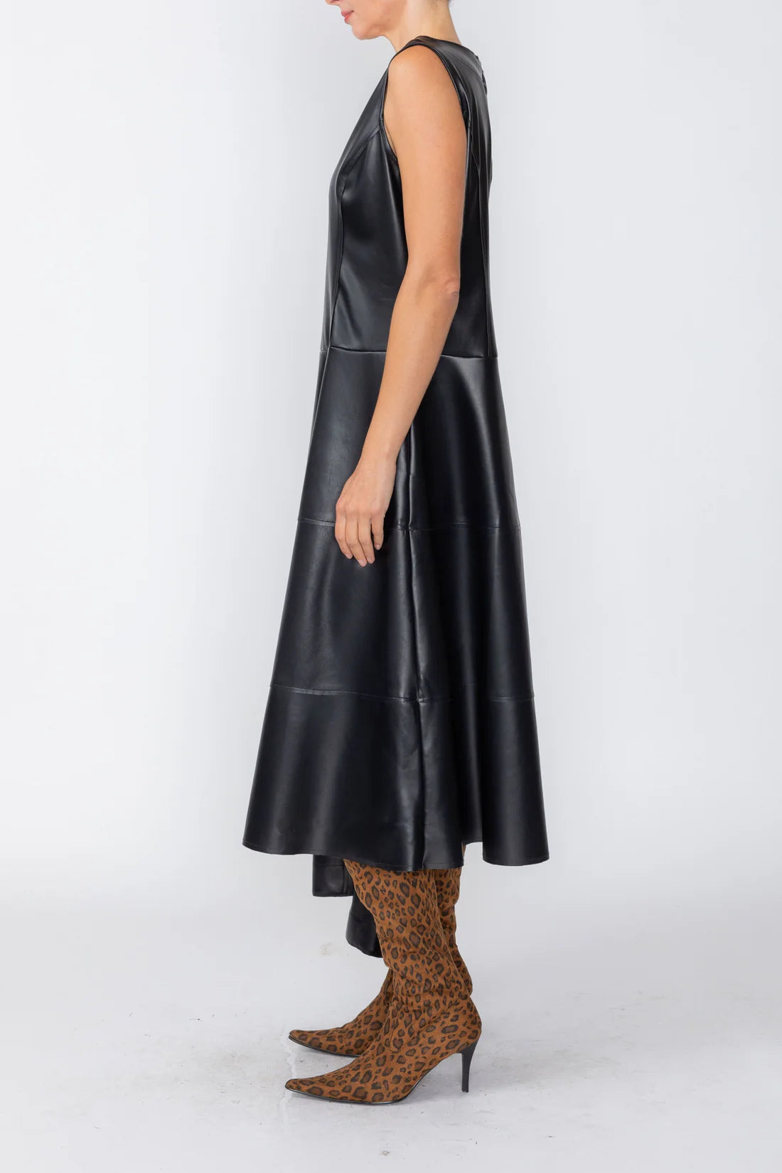 IC COLLECTION Dress - 7754D - BLACK