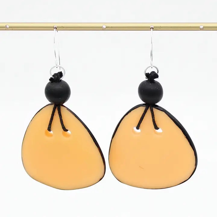 SYLCA Peach Petal Pop Resin Earrings - SD26E09 - PEACH