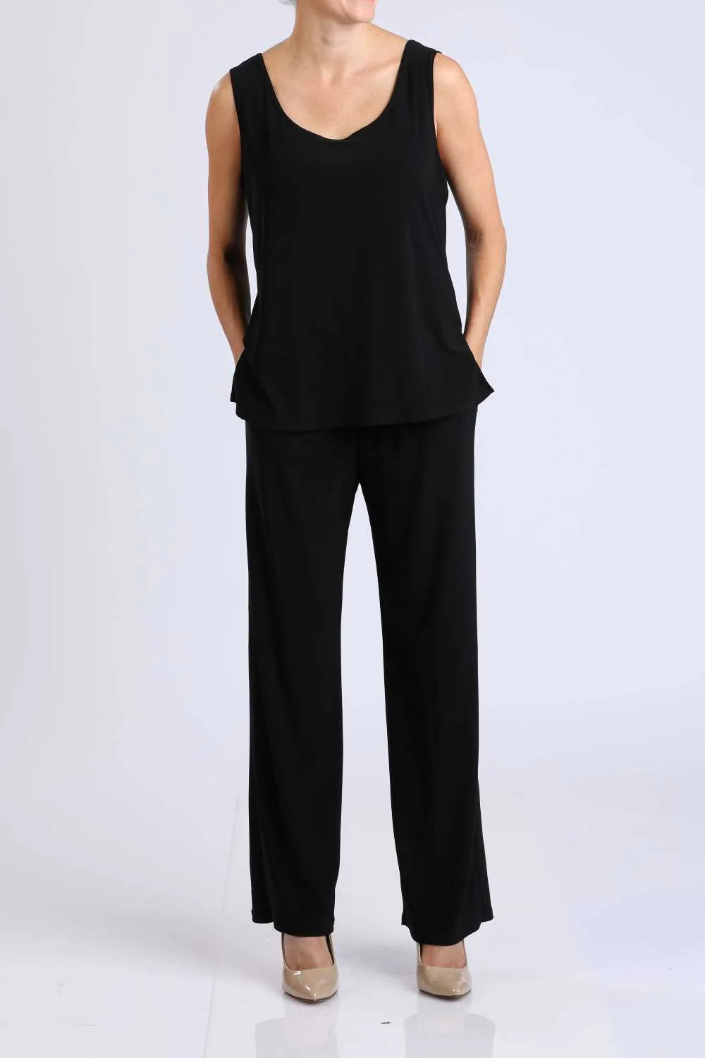 IC COLLECTION Top and Pants - 7760TP - BLACK