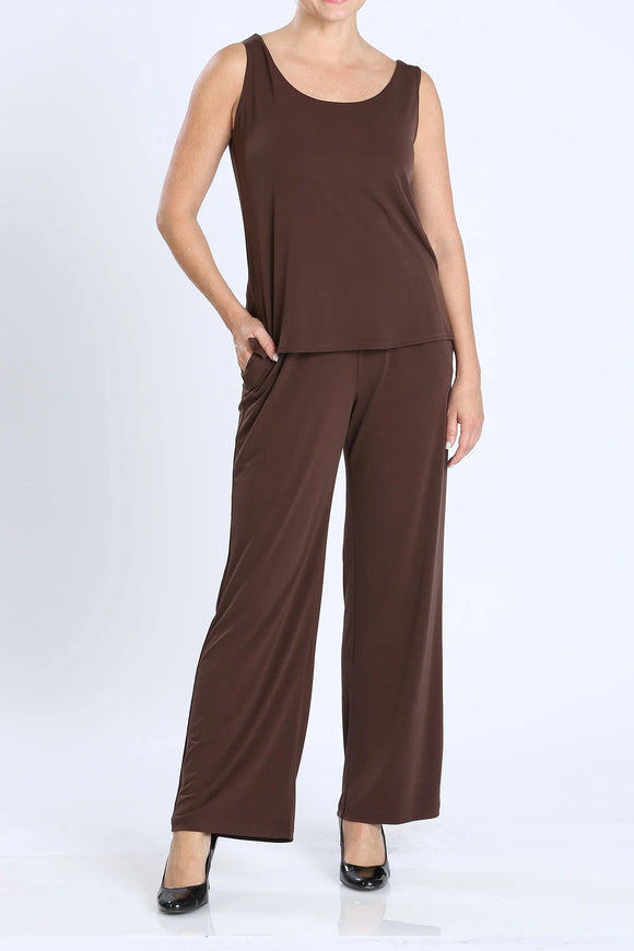 IC COLLECTION Pant- 7760TP- BROWN