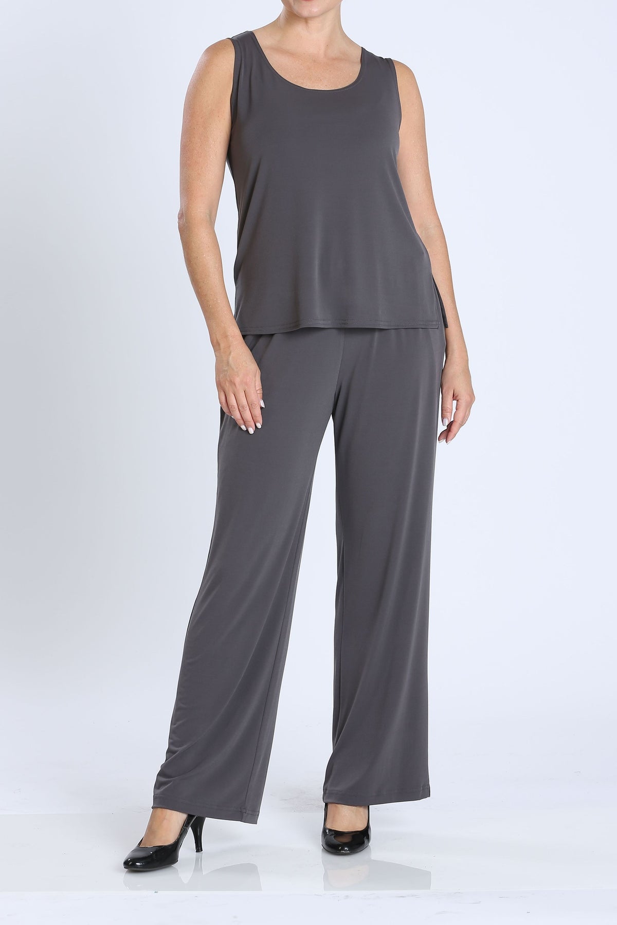 IC COLLECTION Top and Pants - 7760TP - CHARCOAL