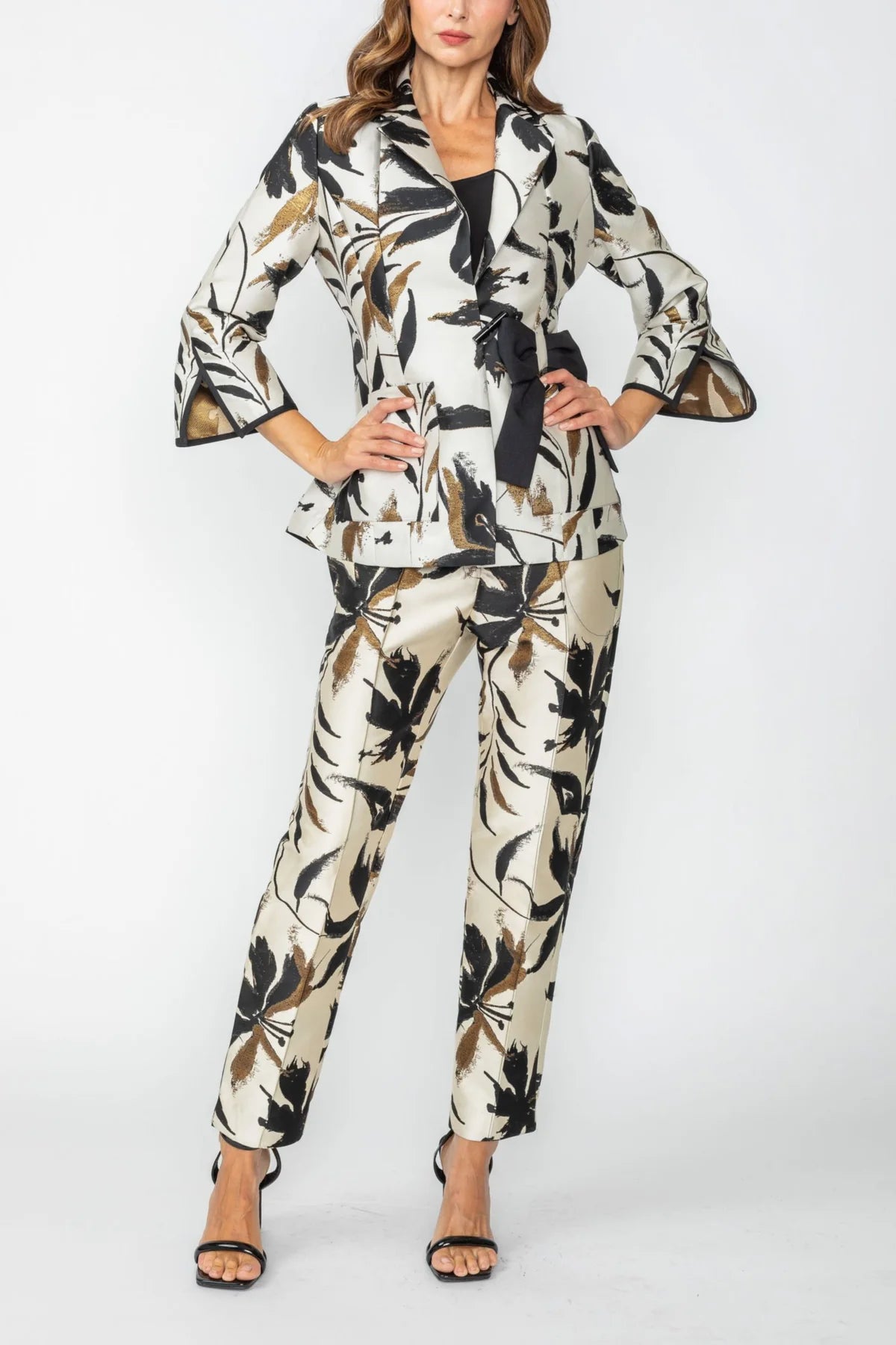 IC COLLECTION Pant - 7768P - Black and White