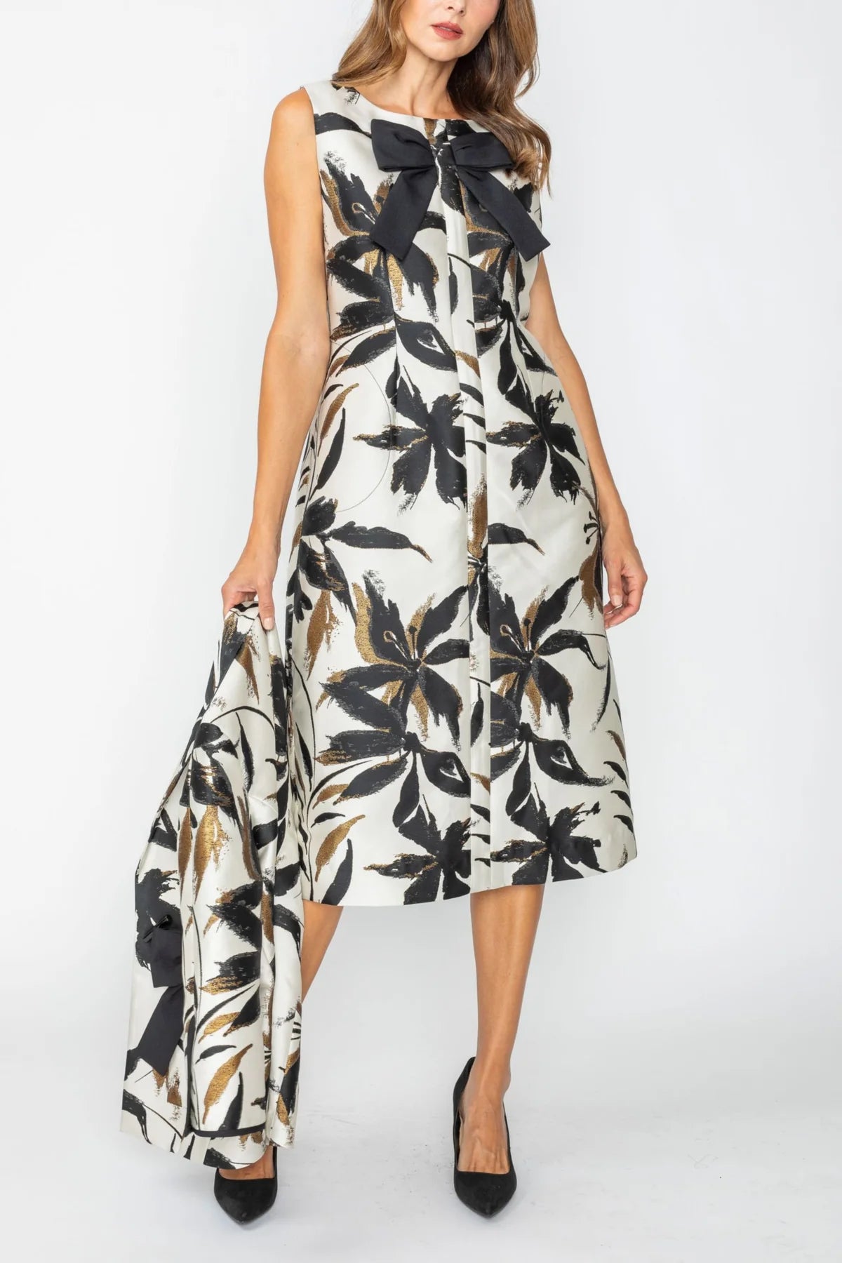 IC COLLECTION Dress - 7776D - Black and White